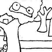 Two monsters are hiding in the tree