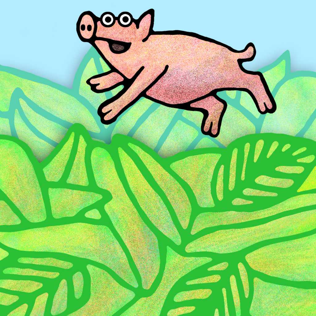 Sherman's Amazing Garden photograph. From the picture book <a href='/birthday-picture-book/'>Sherman's Amazing Garden</a>. Sherman the Snail, Perry the Pig, Chet the Cheeky Turtle, and Smuckles the Slug have a fabulous time in the <a href='/garden/'>garden</a>! There's a surprise at the end.