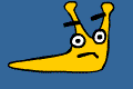 Bananas the Slug likes parades, and Santa Claus.