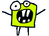 The Boogie Monster likes to boogie. Boogie down, oh yeah. He likes to boogie in his disco shoes. Disco is coming back! I just know it!