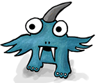 Boogly Boogoo is a monster who likes to sniff the flowers in the garden at night.