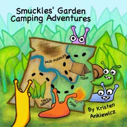 This book is full of shenanigans, silliness, and sound effects! The 
slugs have a grand ol' time camping on the far side of the 
garden. There's a surprise at the end! 
  Great for preschoolers.
