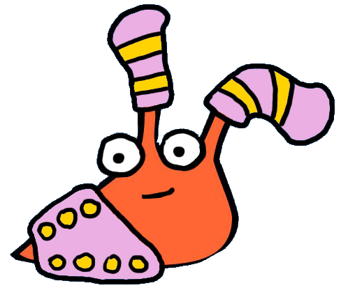 Slug wearing pajamas