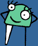 Winona the Art Monster. Winona the Art Monster likes to make paintings.