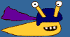 Danger Slug is concerned for your safety. Look both ways!