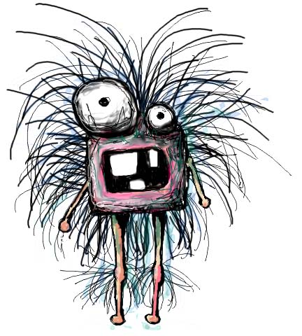 WHOA! Scary monster!
