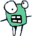Leonard is a very expressive monster. Leonard is a very expressive monster.