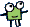 Little Green Guy waving