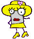Mildred likes to dress up. Mildred likes to dress up.