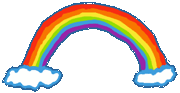 Monty likes rainbows!