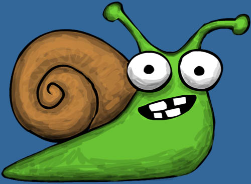 Snailio, Sluggo's cousin from France.