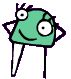 Winona the Art Monster. Winona the Art Monster likes to make paintings.